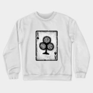 Ace of Clubs with Roses Crewneck Sweatshirt